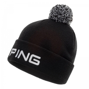 CRESTING KNIT HAT POMPOM 