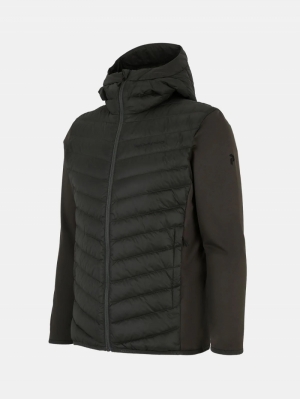 FROST DOWN HYBRID HOOD GROEN