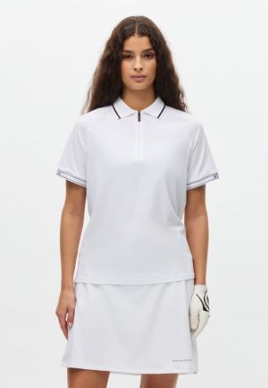 RIB POLOSHIRT WIT
